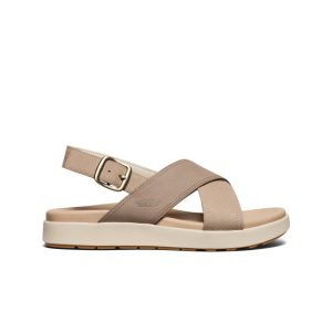Women's Elle Luxe Cross Strap Sandal  |  Plaza Taupe/Brindle